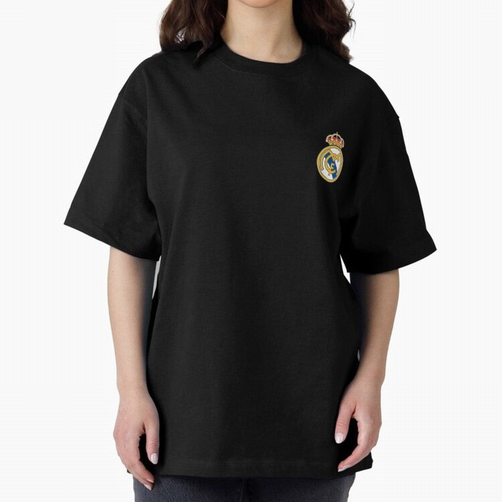 Madrid Football Logo Oversized T-Shirt Carry the Dream of FIFA World Cup 2026 USA Canada Mexico Spirit, Capturing Germany, Messi and Cristiano Ronaldo, Champion Mindset, Group Stage Buzz, Knockout Tension and Passionate Fan Culture; Created for