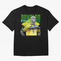Ronaldo 3 Time Fifa World Player Of The Year Oversized T-Shirt Follow the Road to the FIFA World Cup 2026 Group Stage Journey through Neymar Highlights, Brazil Pride, Sports Nostalgia, International Competition, Famous Players and Unforgettable
