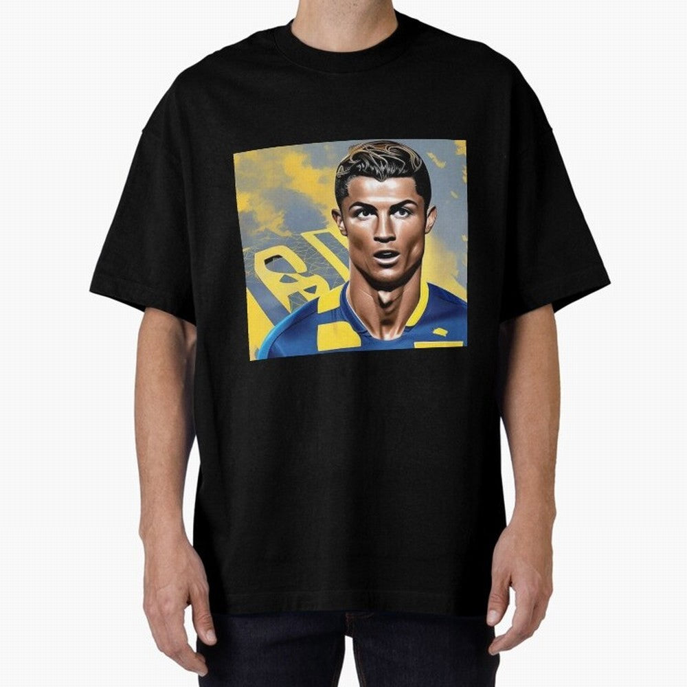 Ronaldo al nassr Oversized T-Shirt Celebrate Football Heritage in the FIFA World Cup 2026 Group Stage Journey through Mbappe and Neymar Highlights, Spain Pride, Football Festival Excitement, Trophy Ambitions, Country Rivalries and Star Player Buzz;