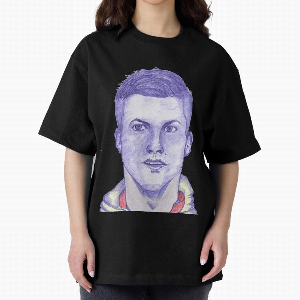 C-Ronaldo portrait drawing Oversized T-Shirt Create FIFA World Cup 2026 USA Canada Mexico Spirit, Featuring Brazil, Portugal and Argentina, Messi, CR7 and Mbappe, Stadium Chants, National Pride, Trophy Dreams and Unforgettable Football Memories;