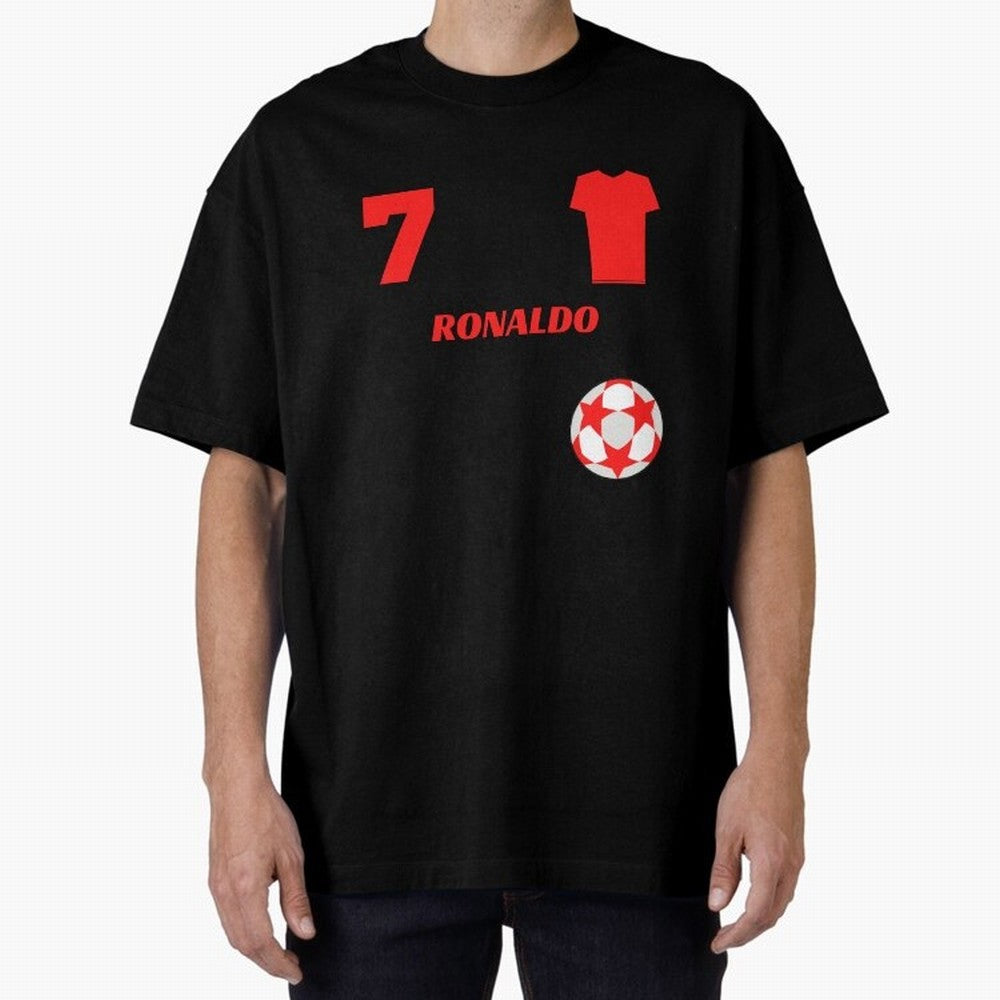 Ronaldo 7 - Man U Back to Manchester Oversized T-Shirt Back the Journey through FIFA World Cup 2026 Group Stage Spirit, Filled with Portugal, Spain and Germany, Haaland and Mbappe, Match Day Excitement, Supporter Culture, Golden Goals and Global