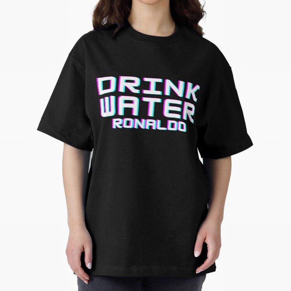drink water ronaldo Oversized T-Shirt Celebrate Soccer Greatness during FIFA World Cup 2026 Group Stage Highlighting Messi, Neymar and Mbappe, England and Germany Energy, Fan Favorite Moments, National Team Passion, Big Match Drama and Soccer