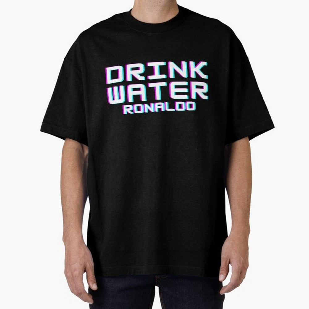 drink water ronaldo Oversized T-Shirt Celebrate Soccer Greatness during FIFA World Cup 2026 Group Stage Highlighting Messi, Neymar and Mbappe, England and Germany Energy, Fan Favorite Moments, National Team Passion, Big Match Drama and Soccer