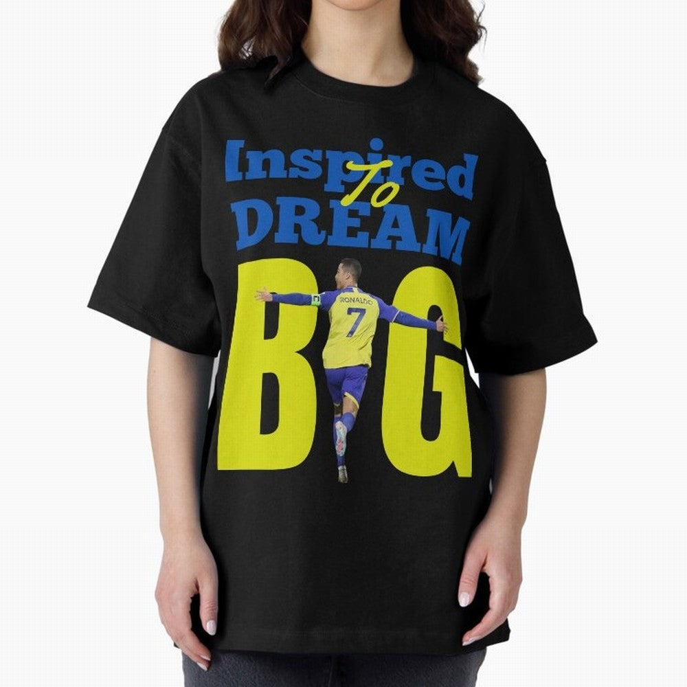 Inspired To Dream Big Oversized T-Shirt Show Match Day Excitement for the FIFA World Cup 2026 Journey through Haaland Highlights, Germany Pride, Football Passion, Legendary Performances, Festival Vibes and Supporter Community; Built for Supporters
