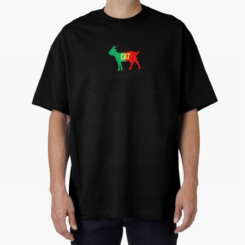 CR7 GOAT - Cristiano Ronaldo Oversized T-Shirt Bring Supporter Culture to Match Day Hype around FIFA World Cup 2026 USA Canada Mexico, Neymar, Netherlands, Championship Spirit, Famous Goals, Roaring Crowds and International Football Unity; Perfect