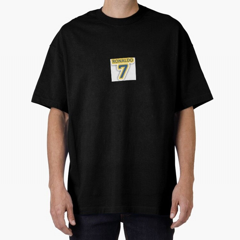 Ronaldo sticker Oversized T-Shirt Bring Bold Fan Energy to Match Day Hype around FIFA World Cup 2026 Group Stage, Mbappe, Portugal, Spain and Germany, Vintage Soccer Flavor, Modern Football Stars, National Flags and Final Night Emotion; Great for