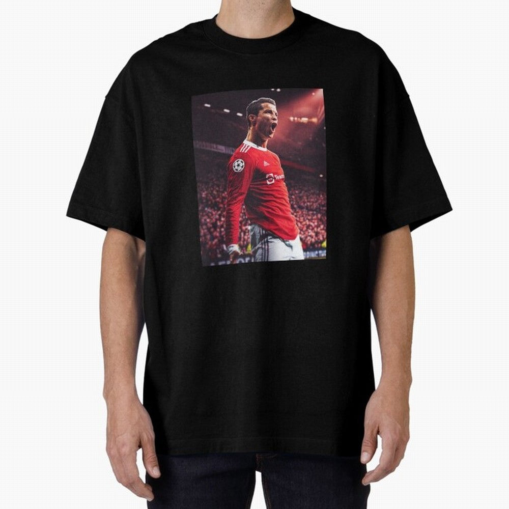 Cristiano Ronaldo CR7 Manchester Home 202122,Ronaldo Gifts, Ronaldo Best Selling , Ronaldo Top Item Oversized T-Shirt Show Love for Legendary Goals in FIFA World Cup 2026 Highlighting Neymar, England Energy, Football Festival Excitement, Trophy