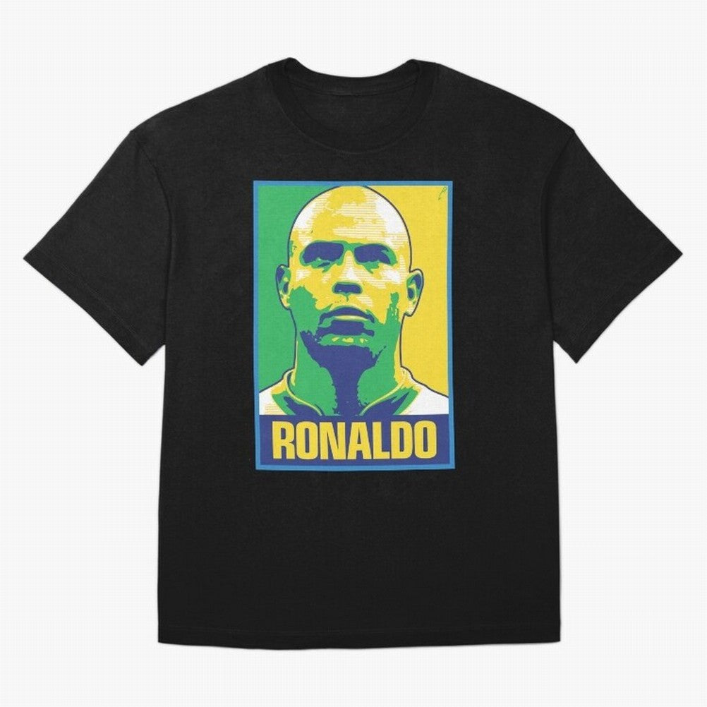 Ronaldo - BRAZIL Oversized T-Shirt Honor Match Day Hype around FIFA World Cup 2026, Haaland and Mbappe, France, Sports Nostalgia, International Competition, Famous Players and Unforgettable Victories; Perfect for Fans, Collectors, Family
