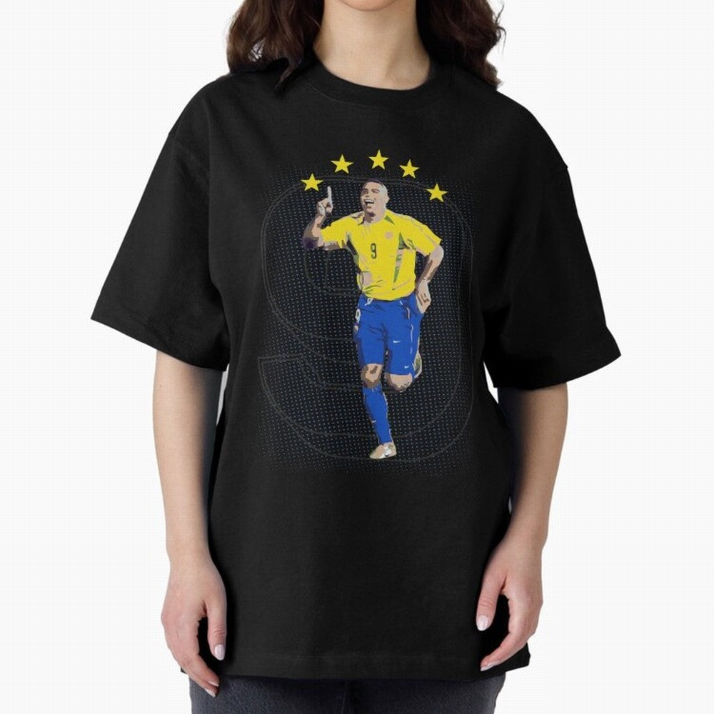 Ronaldo Fenomeno Oversized T-Shirt Carry the Colors and Pride of the FIFA World Cup 2026 Group Stage Journey through Haaland Highlights, Argentina and Brazil Pride, Football History, Final Match Energy, Crowd Noise and Once in a Lifetime Moments;