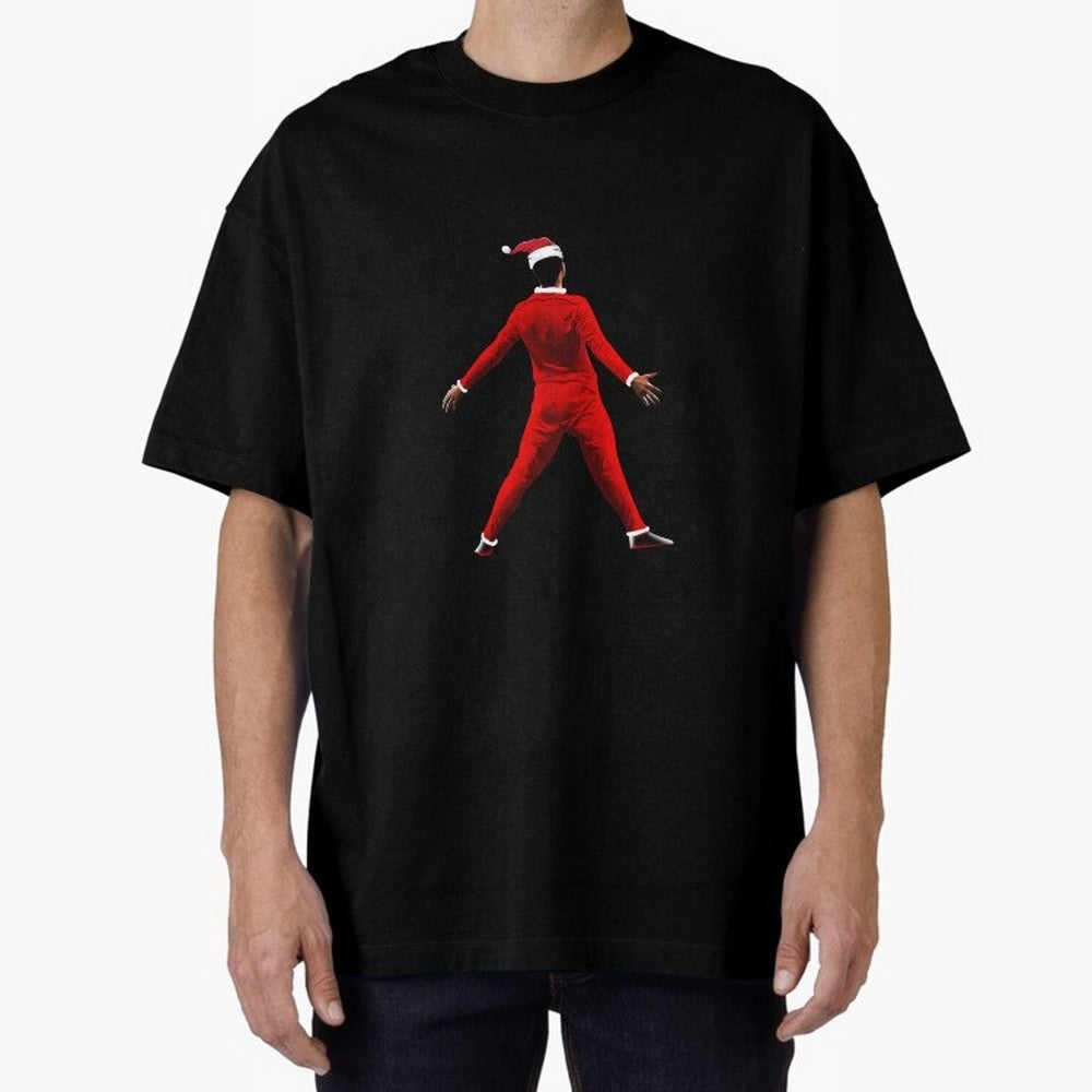 All I Want For Christmas Is Siuuu CR7 fans Christian Ronaldo Xmas Oversized T-Shirt Refresh FIFA World Cup 2026 Group Stage Spirit, with Germany, Cristiano Ronaldo, Haaland and CR7, Championship Spirit, Famous Goals, Roaring Crowds and