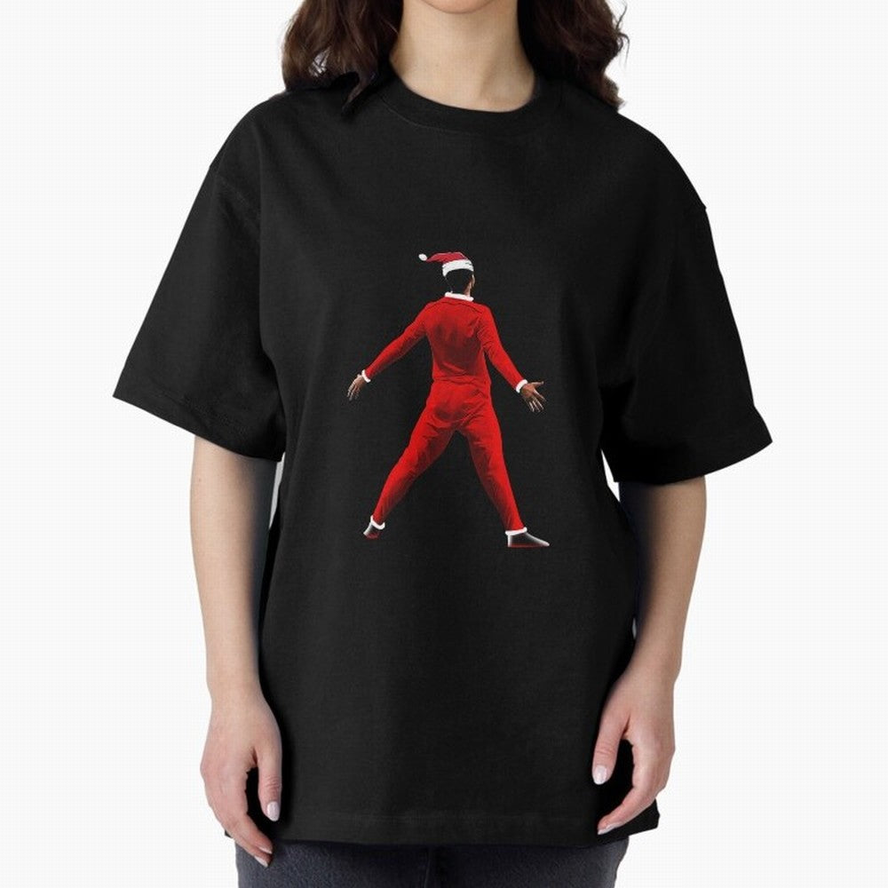 All I Want For Christmas Is Siuuu CR7 fans Christian Ronaldo Xmas Oversized T-Shirt Refresh FIFA World Cup 2026 Group Stage Spirit, with Germany, Cristiano Ronaldo, Haaland and CR7, Championship Spirit, Famous Goals, Roaring Crowds and
