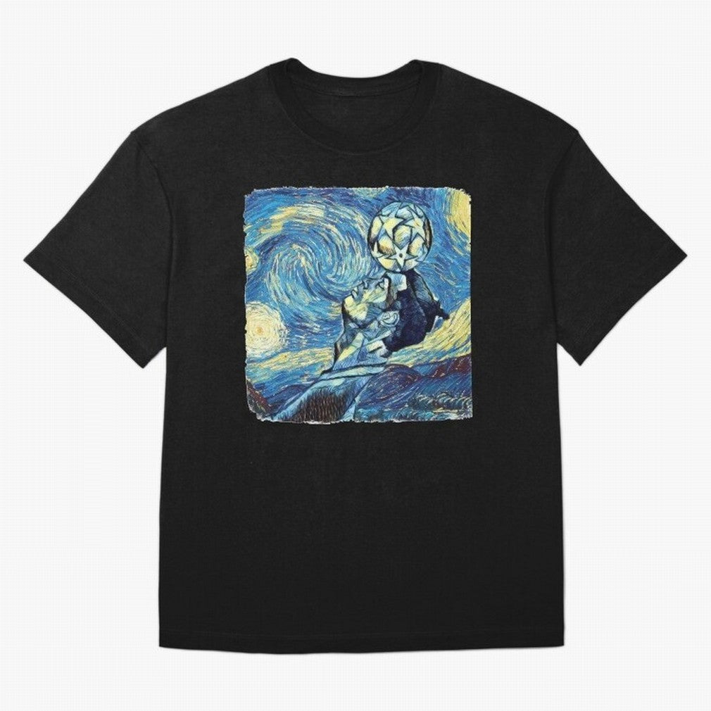 Ronaldo Ronaldo Van Gogh Style Oversized T-Shirt Celebrate the Magic of the FIFA World Cup 2026 USA Canada Mexico Journey through Messi Highlights, Portugal Pride, Football Passion, Legendary Performances, Festival Vibes and Supporter Community;