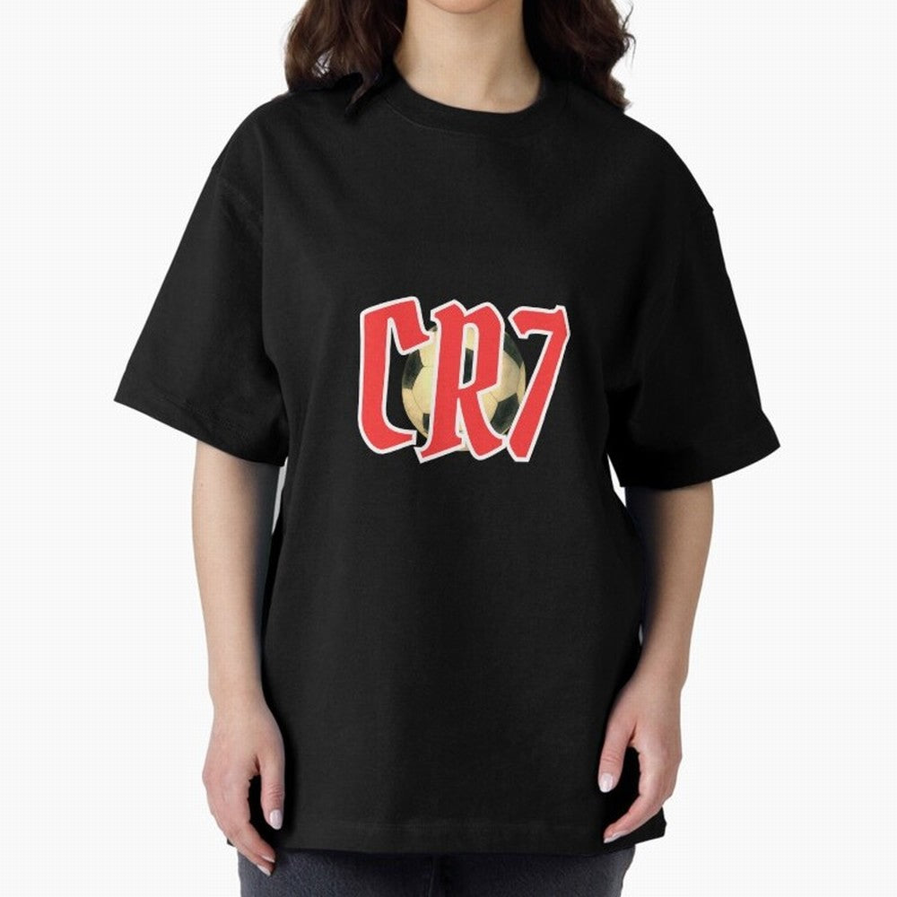 CR7 RED Oversized T-Shirt Bring a Champion Mindset to the FIFA World Cup 2026 Group Stage Journey through CR7 Highlights, Brazil Pride, Soccer Culture, Superstar Moments, National Team Dreams and Competitive Fire; Great for Watch Parties, Sports