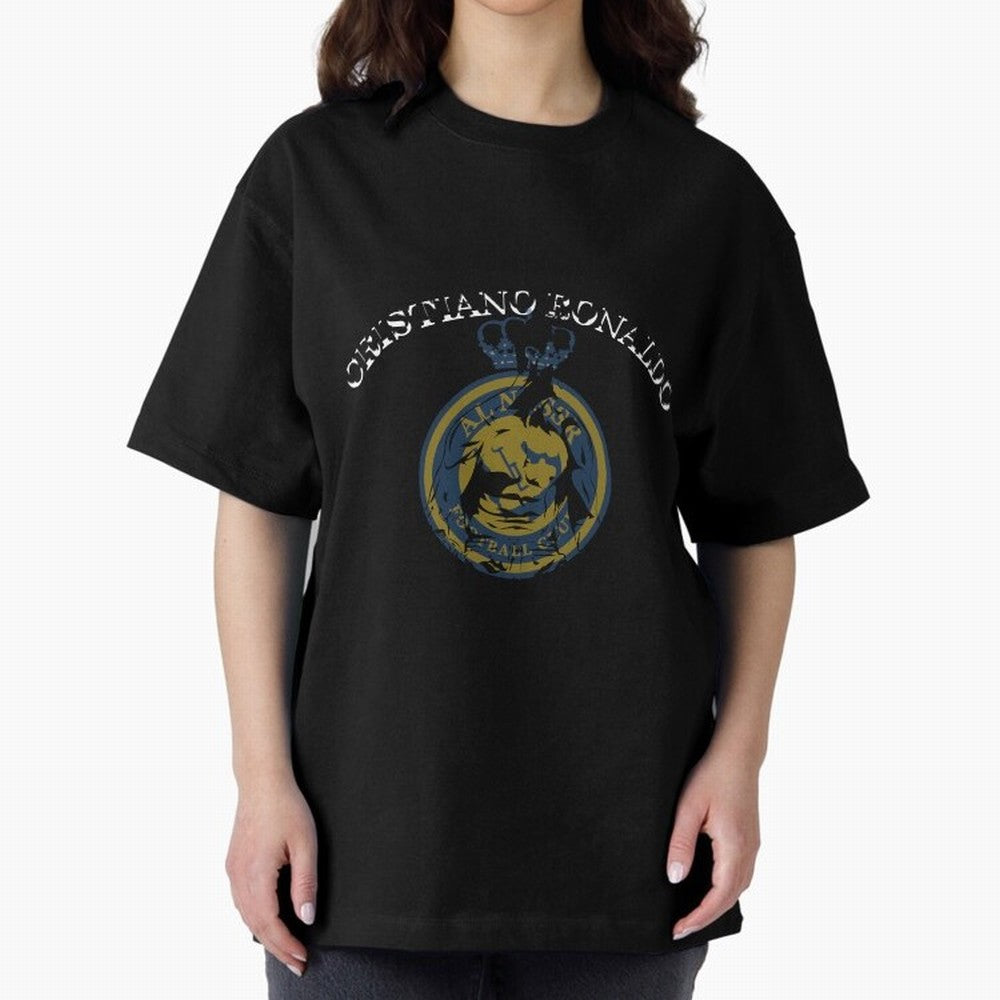 Ronaldo CR7 al nassr Oversized T-Shirt Treasure Global Football Passion for FIFA World Cup 2026 USA Canada Mexico, Built around Messi, Portugal, Spain and Germany, Football Passion, Legendary Performances, Festival Vibes and Supporter Community;