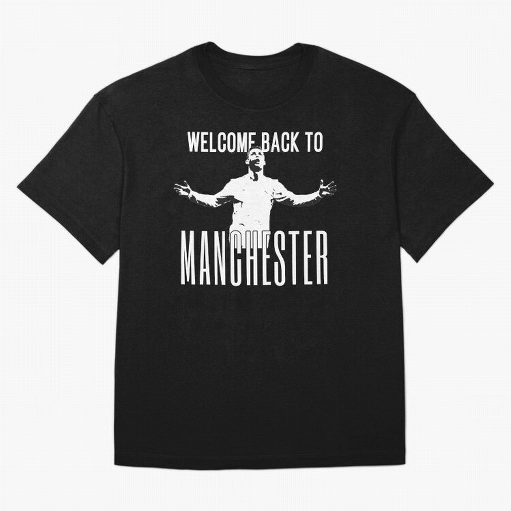 Welcome back to Manchester Ronaldo Oversized T-Shirt Bring the FIFA World Cup 2026 USA Canada Mexico Journey through CR7 and Messi Highlights, Netherlands Pride, Game Day Rituals, Football Legends, Country Pride and the Road to the Final; Perfect