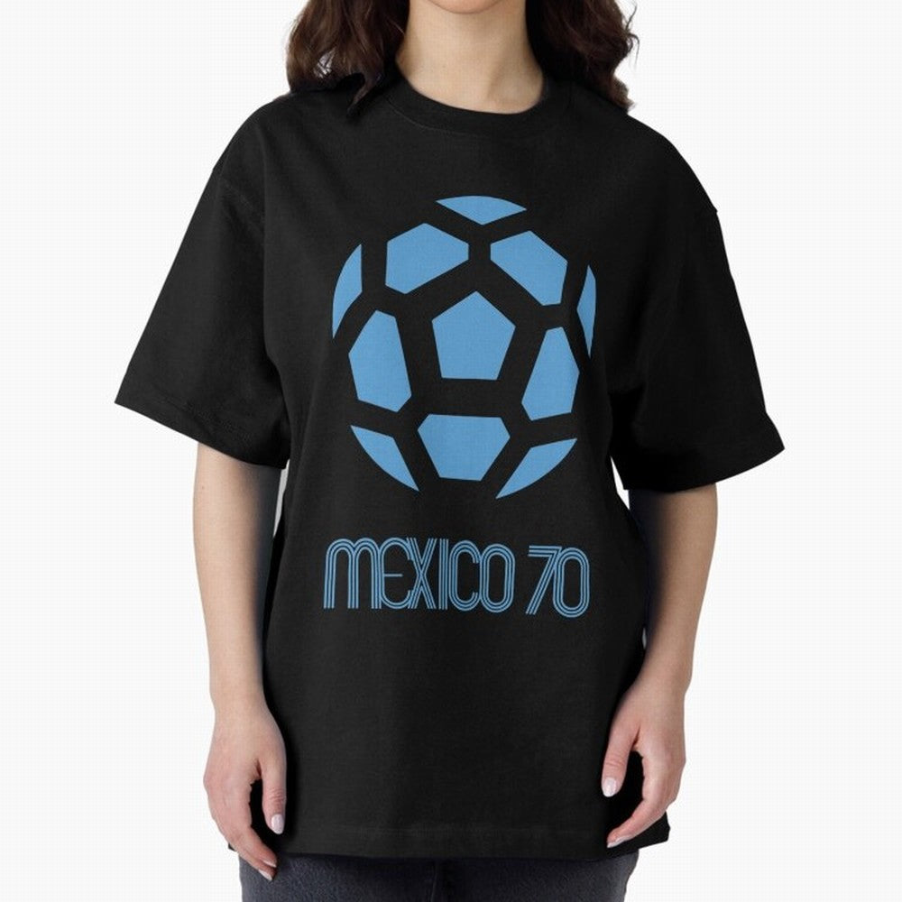 Retro World Cup 70 Logo Oversized T-Shirt Celebrate Classic Football Spirit in the FIFA World Cup 2026 USA Canada Mexico Journey through Mbappe and Neymar Highlights, France Pride, Stadium Chants, National Pride, Trophy Dreams and Unforgettable