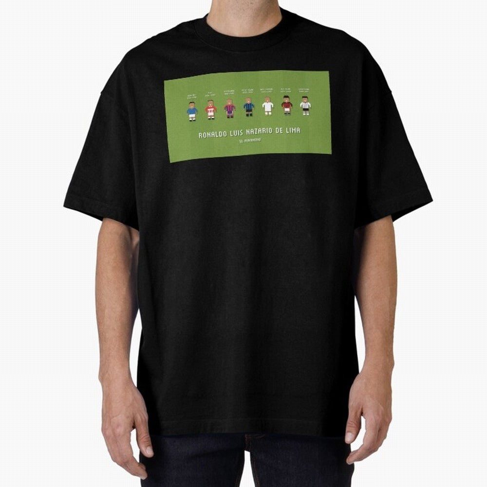 Ronaldo R9 Clubs Oversized T-Shirt Bring International Match Energy to FIFA World Cup 2026 Highlighting Messi and Cristiano Ronaldo, Brazil Energy, Soccer Culture, Superstar Moments, National Team Dreams and Competitive Fire; Great for Watch