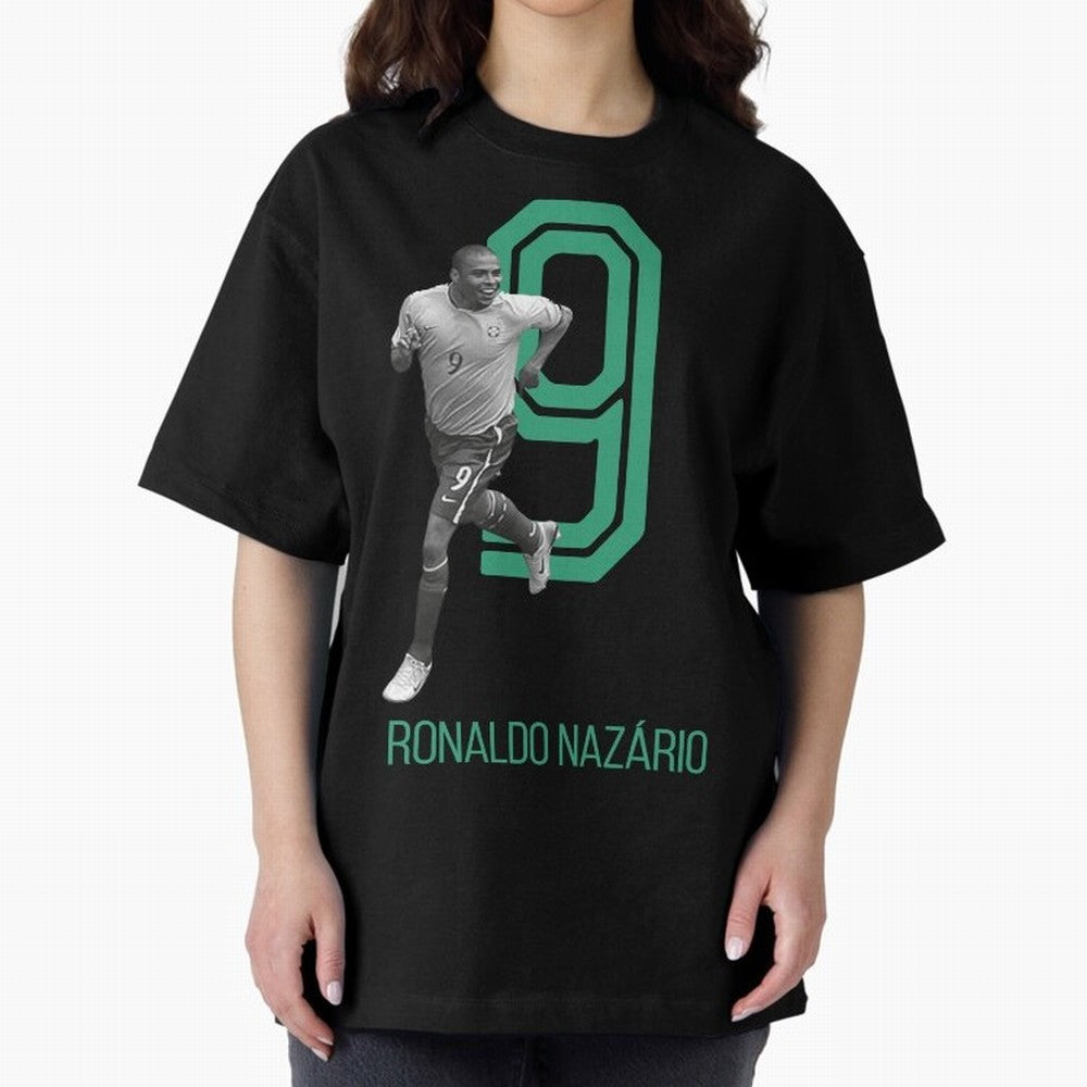Ronaldo Naz¨¢rio Retro Oversized T-Shirt Capture Stadium Memories from Global Football Passion for FIFA World Cup 2026 Group Stage, Made for Mbappe and Neymar, England, Stadium Memories, Football Loyalty, International Chants and Championship