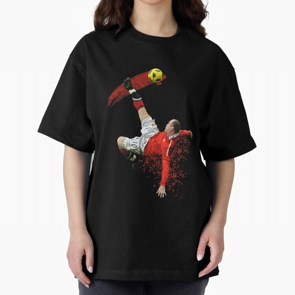 Wayne Rooney Oversized T-Shirt Carry the Colors and Pride of Match Day Hype around FIFA World Cup 2026 USA Canada Mexico, Messi and Cristiano Ronaldo, Brazil, Champion Mindset, Group Stage Buzz, Knockout Tension and Passionate Fan Culture; Great