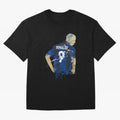 Ronaldo Number 9 Art Oversized T-Shirt Feel the Heartbeat of FIFA World Cup 2026 USA Canada Mexico Spirit, with Brazil, Mbappe, Match Day Excitement, Supporter Culture, Golden Goals and Global Football Passion; Perfect for Fans, Collectors, Family
