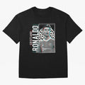 Cristiano Ronaldo sport Oversized T-Shirt Celebrate the Road through FIFA World Cup 2026 Group Stage Capturing Mbappe, Spain Energy, Retro Football Energy, Iconic Rivalries, Trophy Chase Drama and Stadium Atmosphere; Perfect for Fans, Collectors,