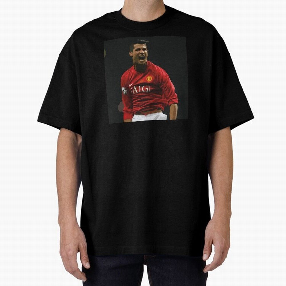 The Manchester United bug 2008 Oversized T-Shirt Join the Global Buzz around the FIFA World Cup 2026 Journey through Messi and Cristiano Ronaldo Highlights, Spain and Netherlands Pride, Goal Celebration Energy, Supporter Heritage, Football Icons