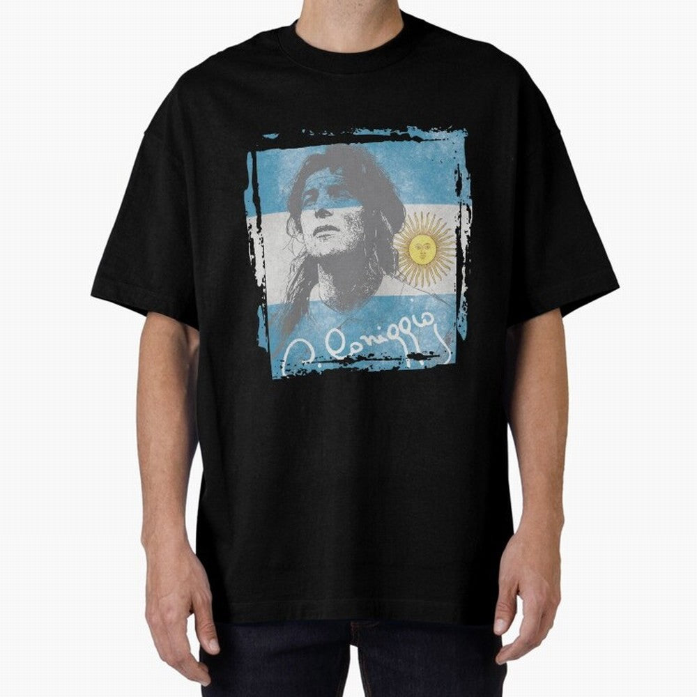 Claudio Caniggia Oversized T-Shirt Represent the Passion of FIFA World Cup 2026 Group Stage for Fans of Messi and Cristiano Ronaldo and Argentina and Brazil, Bringing Worldwide Fan Energy, Dramatic Goals, Stadium Lights and Championship