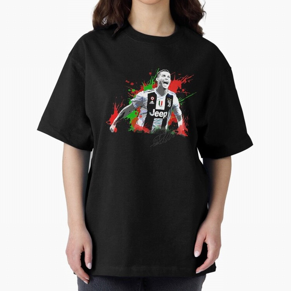Cristiano Ronaldo Fan Oversized T-Shirt Get Ready for FIFA World Cup 2026 Group Stage for Fans of Mbappe and Neymar and England, France and Netherlands, Bringing Football History, Final Match Energy, Crowd Noise and Once in a Lifetime Moments;