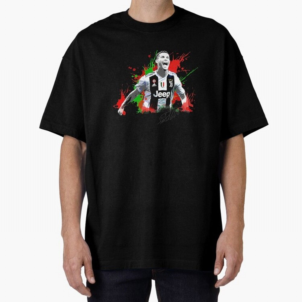 Cristiano Ronaldo Fan Oversized T-Shirt Get Ready for FIFA World Cup 2026 Group Stage for Fans of Mbappe and Neymar and England, France and Netherlands, Bringing Football History, Final Match Energy, Crowd Noise and Once in a Lifetime Moments;