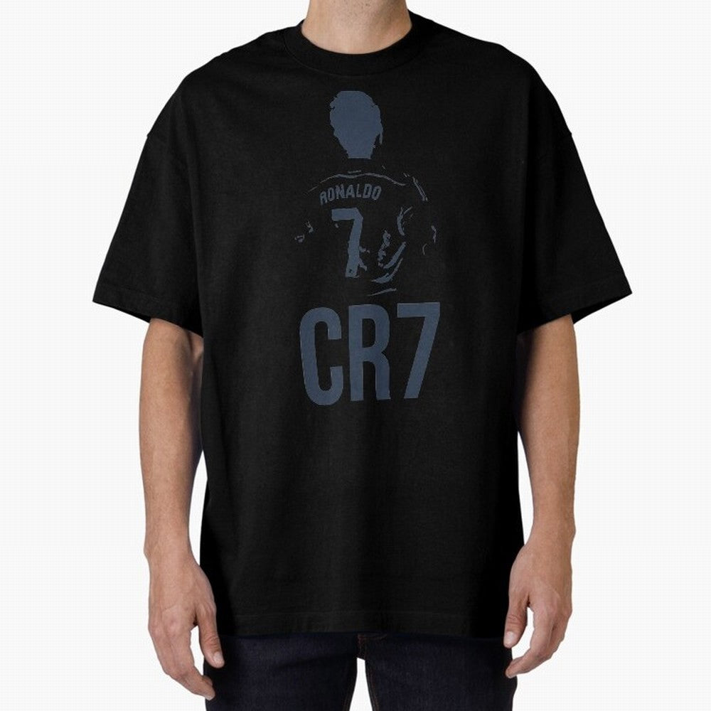 CR7 - Cristiano Ronaldo Oversized T-Shirt Represent the Passion of FIFA World Cup 2026 Spirit, Capturing Portugal, Spain and Germany, Mbappe, Goal Celebration Energy, Supporter Heritage, Football Icons and Worldwide Tournament Joy; Great for