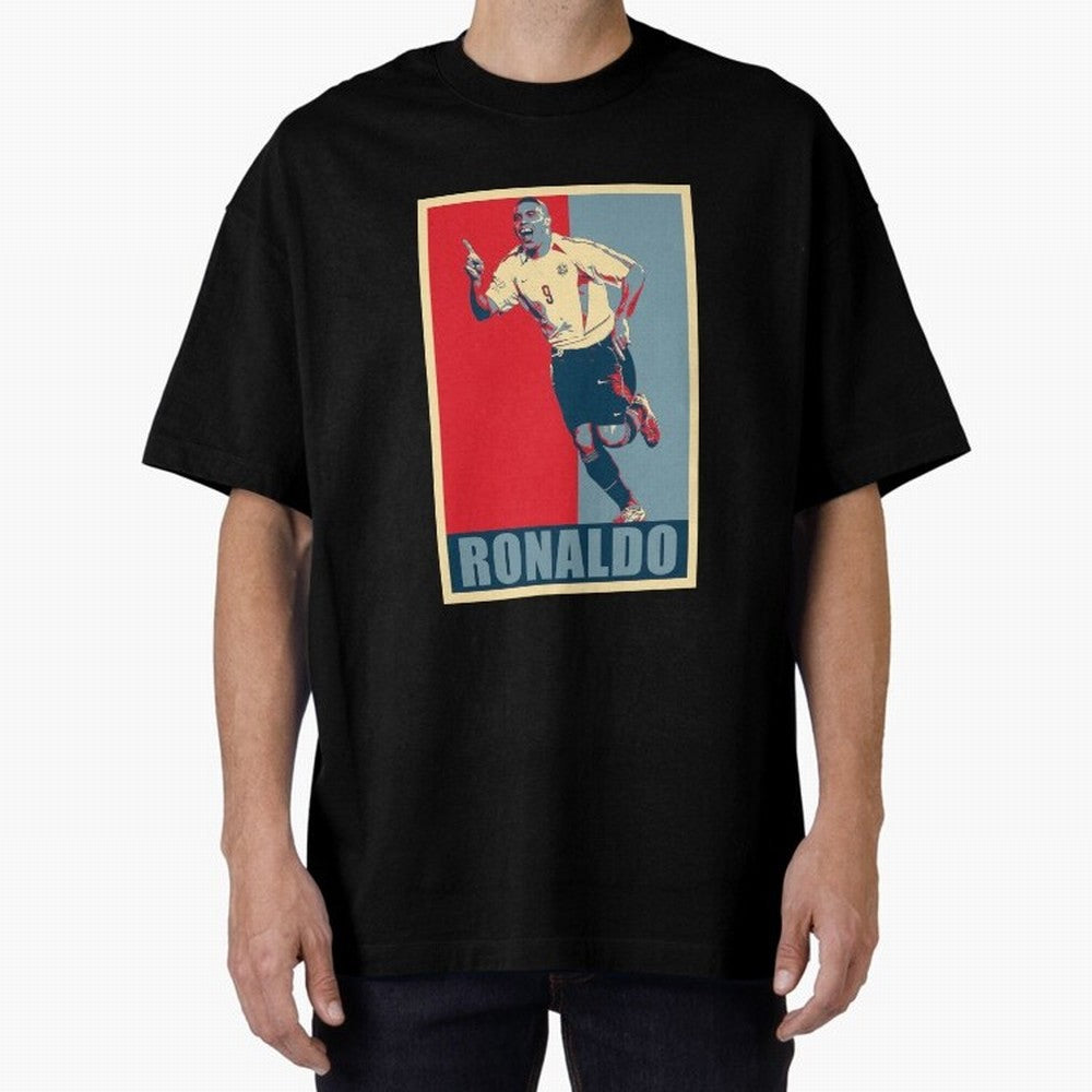 Ronaldo De Lima Celebration Oversized T-Shirt Bring Stadium Energy to FIFA World Cup 2026 for Fans of Cristiano Ronaldo and England, Bringing Football Passion, Legendary Performances, Festival Vibes and Supporter Community; Perfect for Supporters