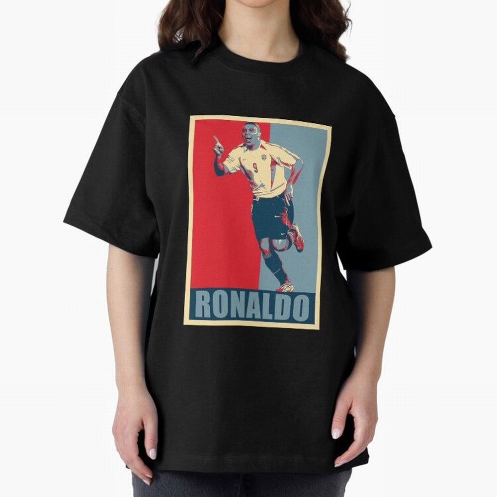Ronaldo De Lima Celebration Oversized T-Shirt Bring Stadium Energy to FIFA World Cup 2026 for Fans of Cristiano Ronaldo and England, Bringing Football Passion, Legendary Performances, Festival Vibes and Supporter Community; Perfect for Supporters