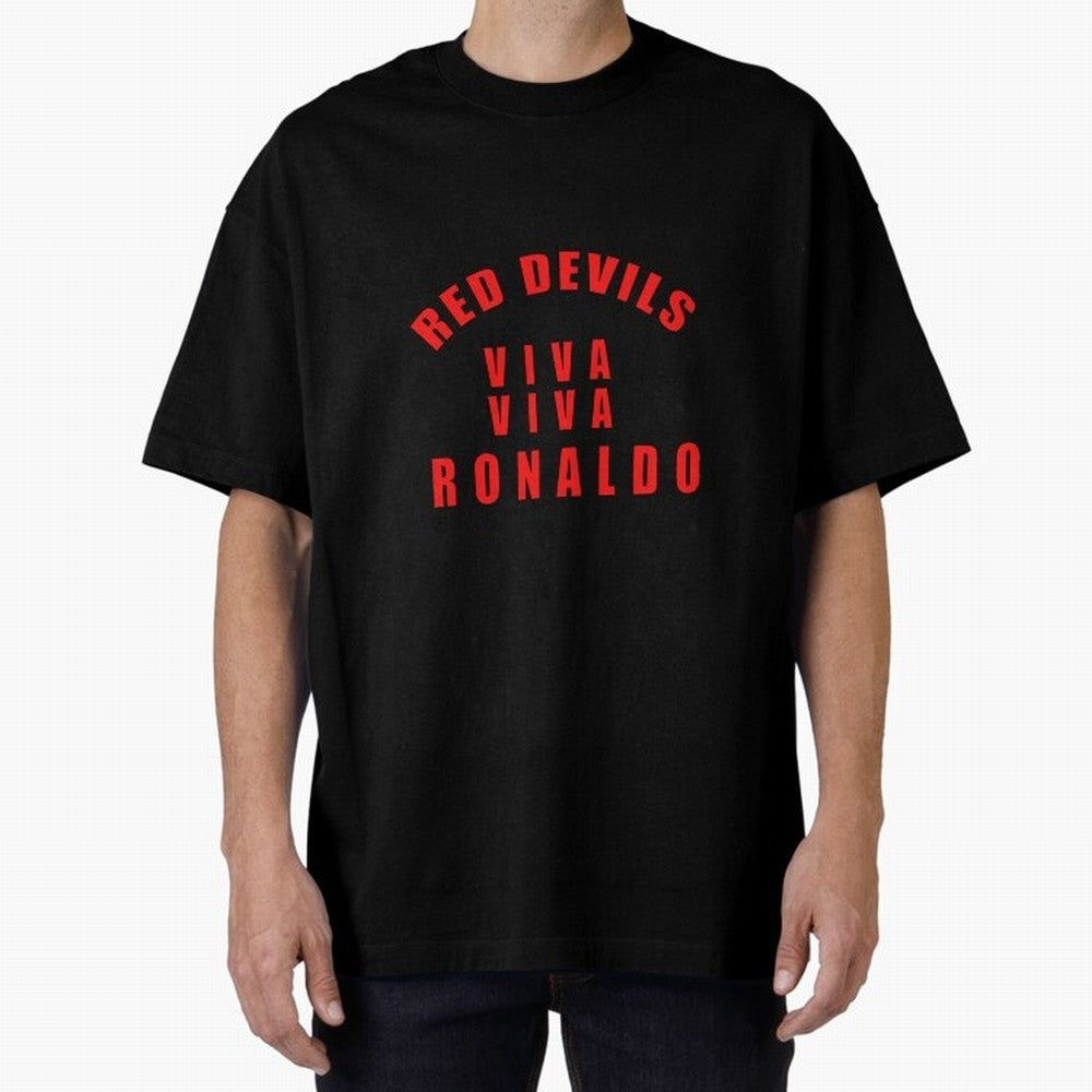 Viva Viva Ronaldo Oversized T-Shirt Feel the Heartbeat of FIFA World Cup 2026 Group Stage Spirit, Capturing France and Portugal, Cristiano Ronaldo, Worldwide Fan Energy, Dramatic Goals, Stadium Lights and Championship Celebrations; Ideal for