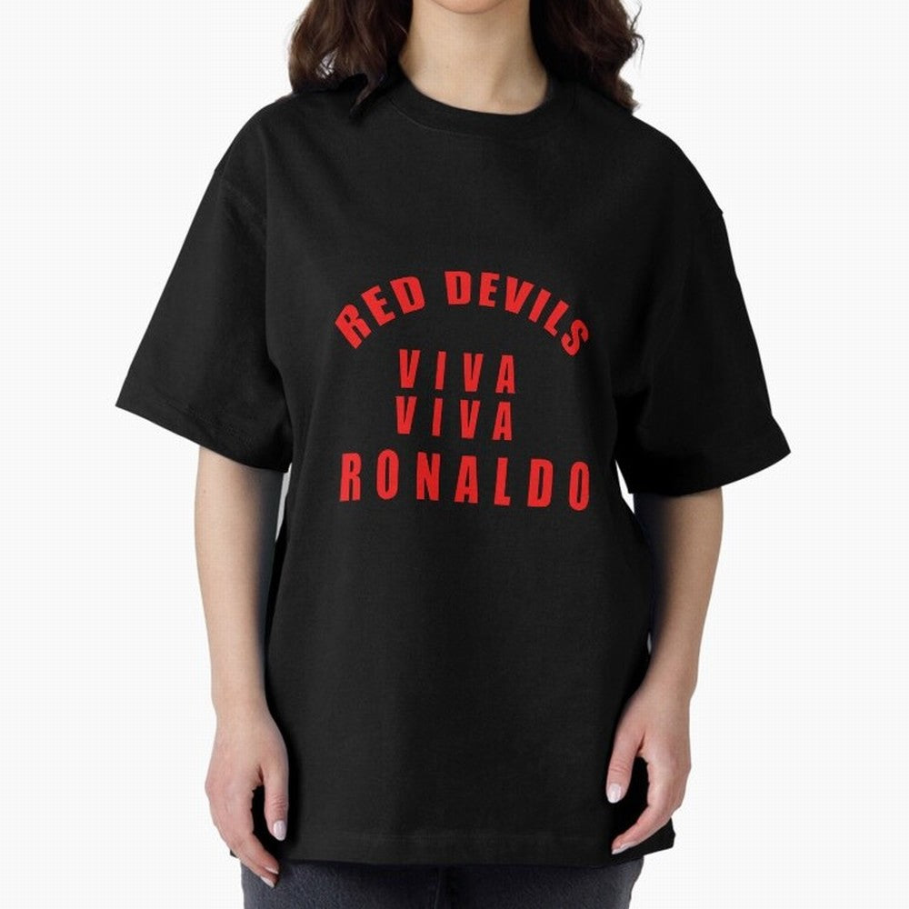 Viva Viva Ronaldo Oversized T-Shirt Feel the Heartbeat of FIFA World Cup 2026 Group Stage Spirit, Capturing France and Portugal, Cristiano Ronaldo, Worldwide Fan Energy, Dramatic Goals, Stadium Lights and Championship Celebrations; Ideal for
