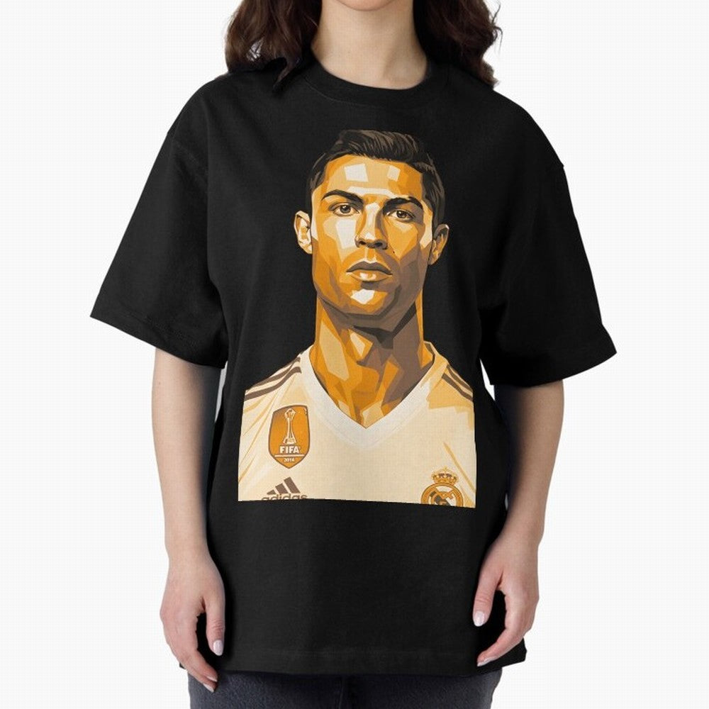 Ronaldo Oversized T-Shirt Celebrate National Team Dreams in Match Day Hype around FIFA World Cup 2026 USA Canada Mexico, CR7, France and Portugal, Match Day Excitement, Supporter Culture, Golden Goals and Global Football Passion; Perfect for People