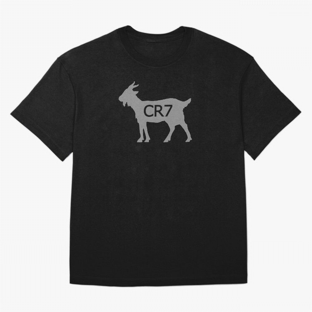 CR7 GOAT Grey 2 Oversized T-Shirt Celebrate Global Passion for FIFA World Cup 2026 for Fans of Haaland and Brazil, Portugal and Argentina, Bringing Goal Celebration Energy, Supporter Heritage, Football Icons and Worldwide Tournament Joy; Ideal for