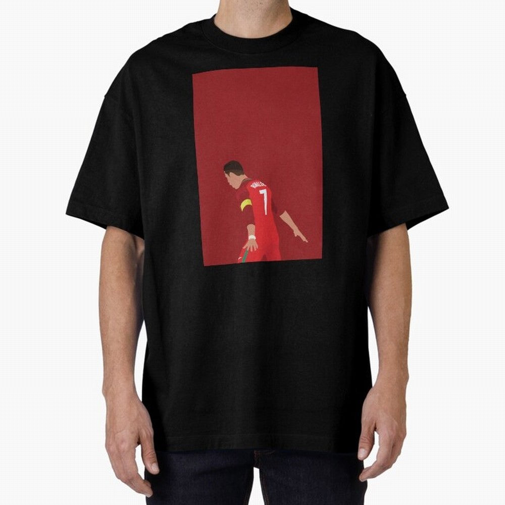 CR7 Oversized T-Shirt Celebrate Rivalries and Pride in Match Day Hype around FIFA World Cup 2026, Haaland and Mbappe, France, Fan Favorite Moments, National Team Passion, Big Match Drama and Soccer History; Perfect for Supporters Who Want Bold