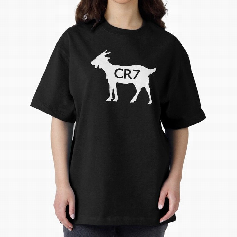 CR7 GOAT Oversized T-Shirt Carry National Pride through FIFA World Cup 2026 Group Stage Spirit, with Germany, CR7, Match Day Excitement, Supporter Culture, Golden Goals and Global Football Passion; Perfect for People Who Love Argentina, Brazil,