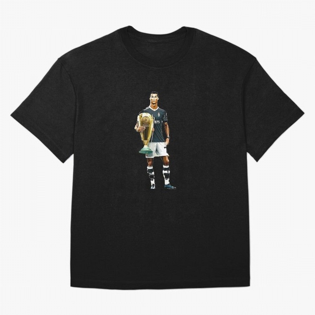 Cristiano Ronaldo CR7 Game Time Pixel Artwork Futbol Soccer Oversized T-Shirt Represent Fans Who Live for FIFA World Cup 2026 Group Stage for Fans of Haaland and Mbappe and France, Bringing Global Supporter Spirit, Legendary Goals, National Colors