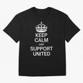 Keep Calm and Support United Oversized T-Shirt Celebrate the Magic of FIFA World Cup 2026 for Fans of Cristiano Ronaldo and Argentina and Brazil, Bringing Fan Favorite Moments, National Team Passion, Big Match Drama and Soccer History; Great for