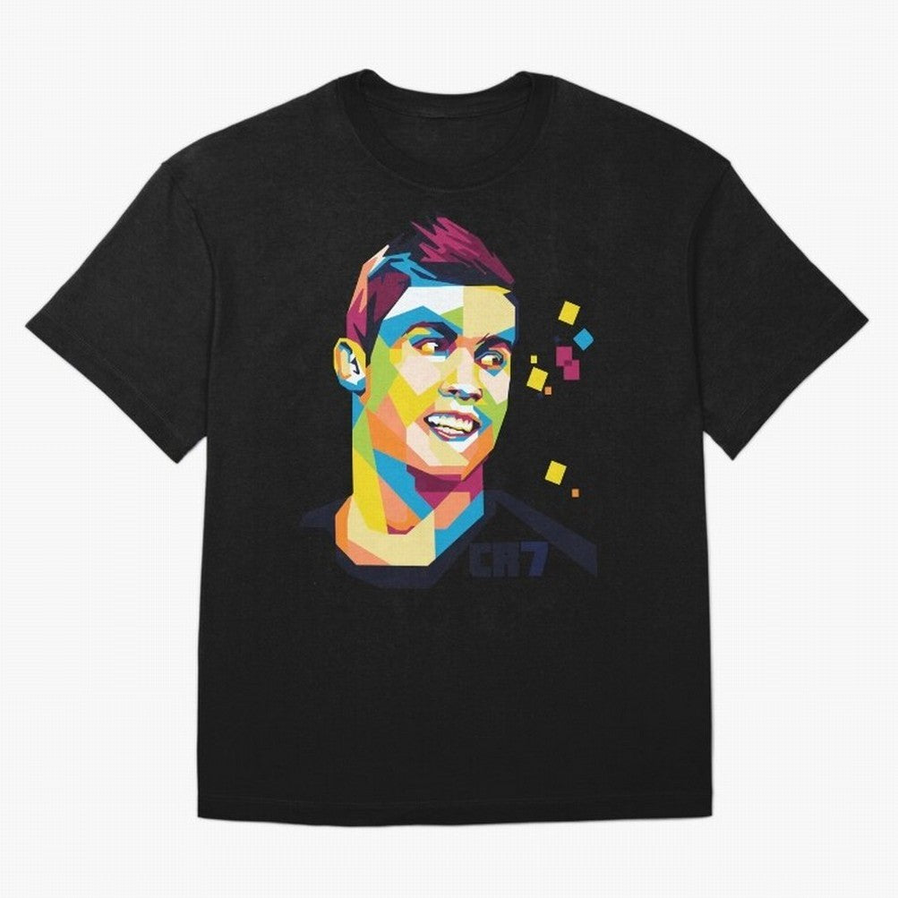 Cristiano Ronaldo Oversized T-Shirt Celebrate National Team Dreams in Global Football Passion for FIFA World Cup 2026 Group Stage, Capturing CR7, Brazil, Vintage Soccer Flavor, Modern Football Stars, National Flags and Final Night Emotion; Built