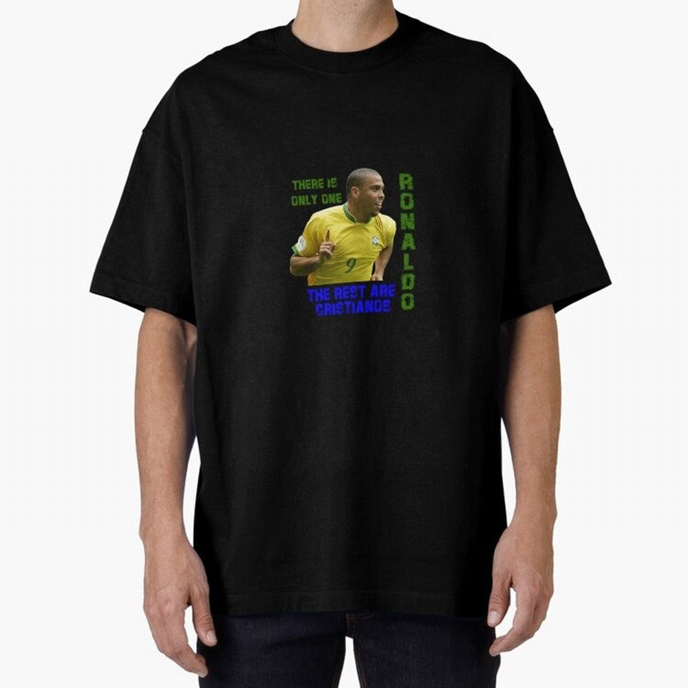 There is only one Ronaldo, the rest are Cristianos - Ronaldo Football Meme Oversized T-Shirt Back Your Heroes with Global Football Passion for FIFA World Cup 2026 USA Canada Mexico, Driven by Mbappe, England, France and Netherlands, Football