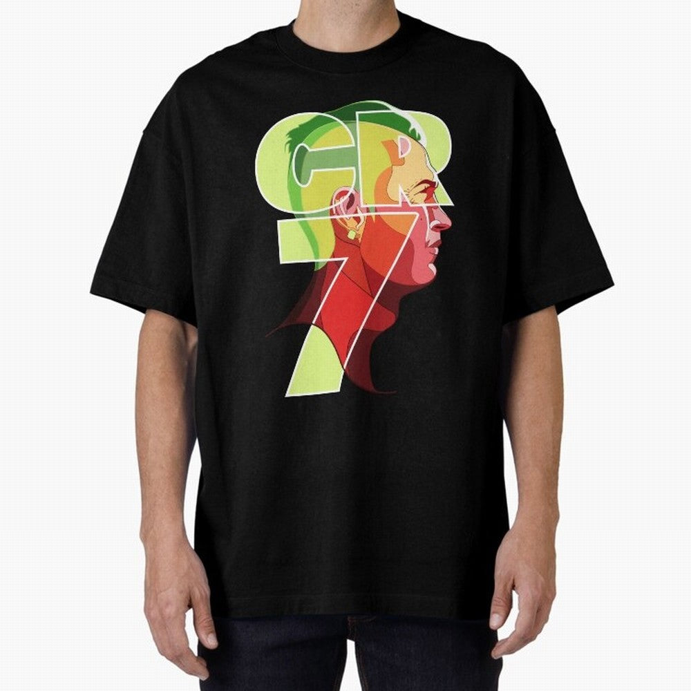 CR7 Football Legend ¨C Cristiano Ronaldo Inspired Design for True Fans Oversized T-Shirt Bring Retro Soccer Energy to FIFA World Cup 2026 Group Stage for Fans of Haaland and Mbappe and Argentina, Bringing Worldwide Fan Energy, Dramatic Goals,