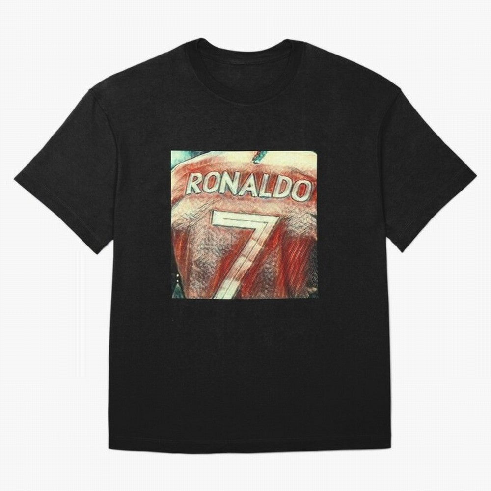 CR7 Oversized T-Shirt Fuel Global Football Passion for FIFA World Cup 2026, Inspired by Messi, Neymar and Mbappe, Spain and Netherlands, Vintage Soccer Flavor, Modern Football Stars, National Flags and Final Night Emotion; Ideal for Football Dads,