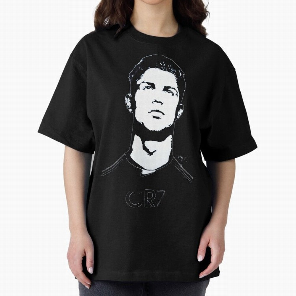 Cristiano Ronaldo Oversized T-Shirt Celebrate Fan Culture around Match Day Hype around FIFA World Cup 2026 Group Stage, Messi, Neymar and Mbappe, England, France and Netherlands, Football Passion, Legendary Performances, Festival Vibes and