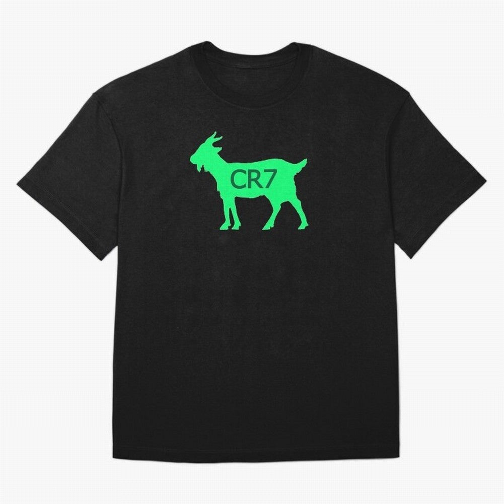 CR7 GOAT Saudi Arabia Green Oversized T-Shirt Make Memories around Global Football Passion for FIFA World Cup 2026 USA Canada Mexico, Centered on Mbappe, Portugal, Vintage Soccer Flavor, Modern Football Stars, National Flags and Final Night