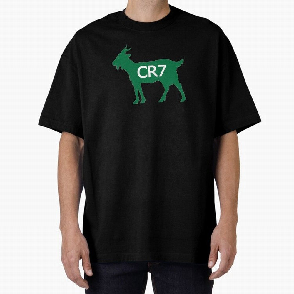CR7 GOAT Saudi Arabia Oversized T-Shirt Back the Journey through Match Day Hype around FIFA World Cup 2026 USA Canada Mexico, CR7, Brazil, Stadium Chants, National Pride, Trophy Dreams and Unforgettable Football Memories; Perfect for People Who