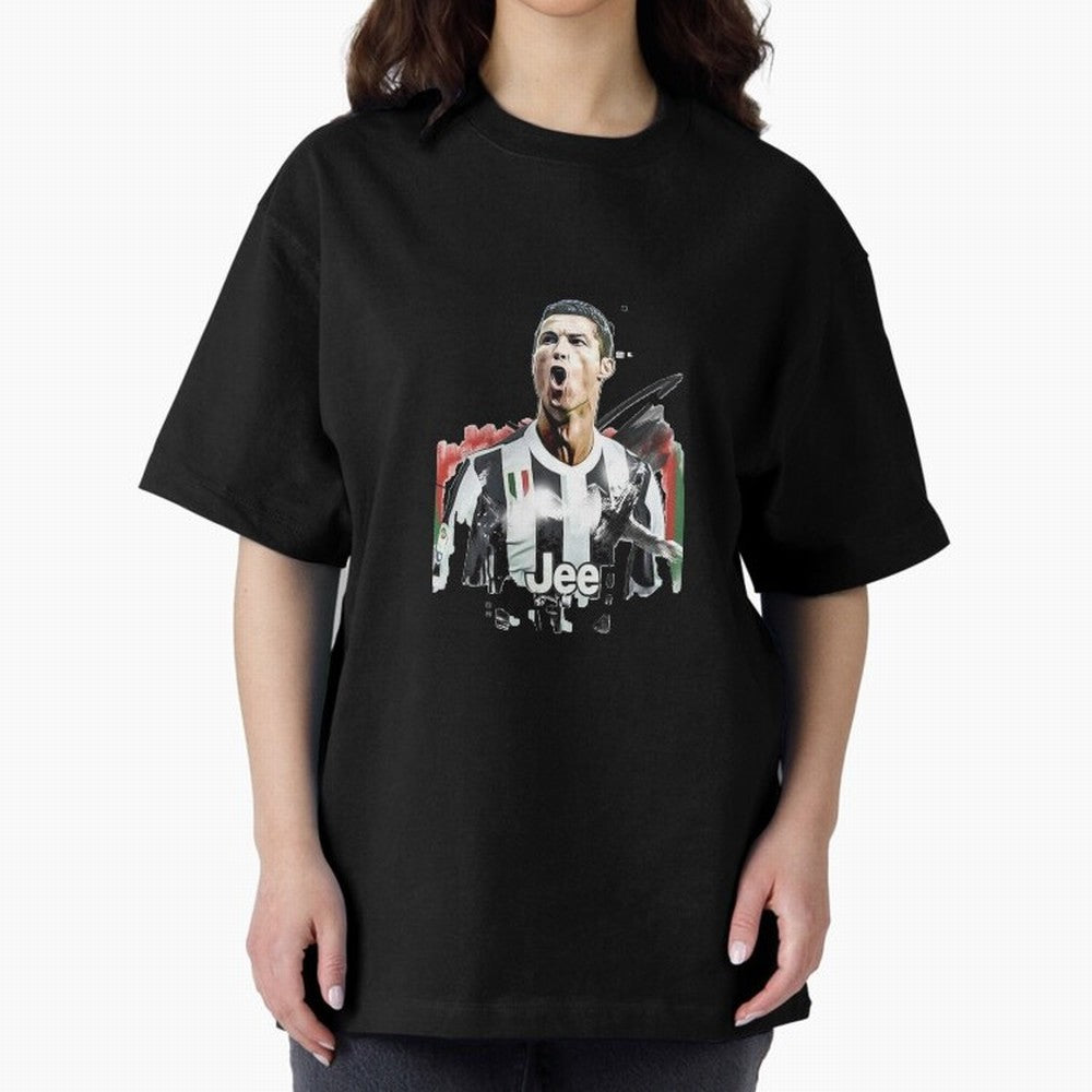 Ronaldo Oversized T-Shirt Support the FIFA World Cup 2026 Group Stage Journey through CR7 and Messi Highlights, Spain Pride, Championship Spirit, Famous Goals, Roaring Crowds and International Football Unity; Ideal for Fans Who Follow Messi,