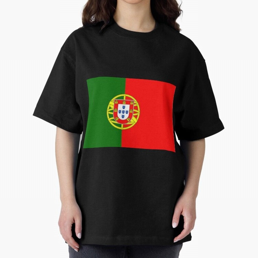 Viva Portugal Oversized T-Shirt Honor Football Greatness during Global Football Passion for FIFA World Cup 2026 Group Stage, Made for Haaland, Brazil, Football Festival Excitement, Trophy Ambitions, Country Rivalries and Star Player Buzz; Great for