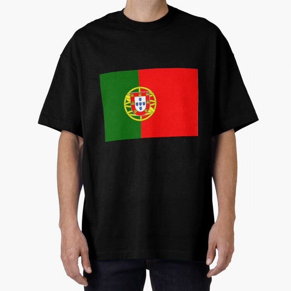 Viva Portugal Oversized T-Shirt Honor Football Greatness during Global Football Passion for FIFA World Cup 2026 Group Stage, Made for Haaland, Brazil, Football Festival Excitement, Trophy Ambitions, Country Rivalries and Star Player Buzz; Great for
